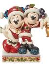 Santa Mickey Mouse and Santa Minnie Mouse Figure by Jim Shore