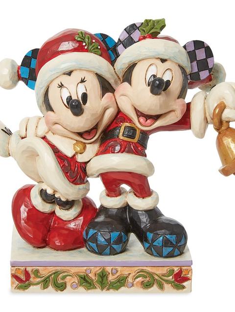 Santa Mickey Mouse and Santa Minnie Mouse Figure by Jim Shore