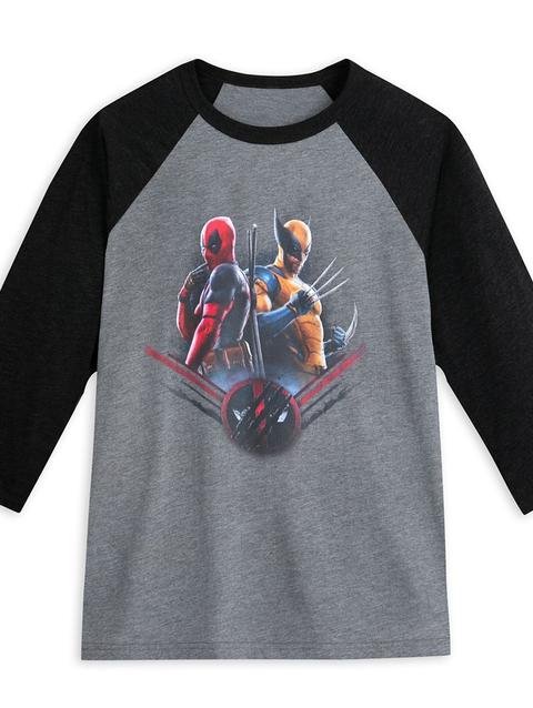 Deadpool & Wolverine Raglan Long Sleeve T-Shirt for Adults