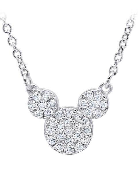 Mickey Mouse Icon Necklace by CRISLU – Platinum