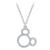 Mickey Mouse Icon Silhouette Pendant Necklace by CRISLU – Platinum