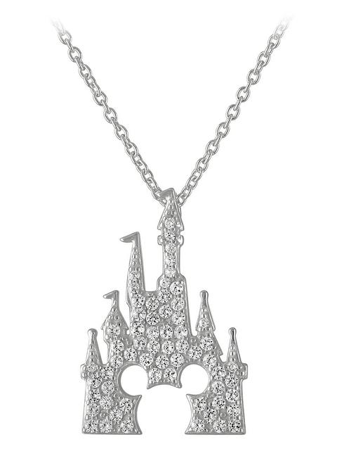 Mickey Mouse Fantasyland Castle Necklace by Rebecca Hook – Silver