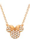 Minnie Mouse Icon Necklace by CRISLU – Rose Gold