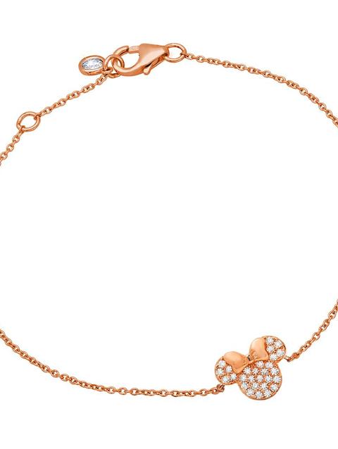 Minnie Mouse Icon Bracelet by CRISLU – Rose Gold