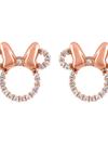 Minnie Mouse Rose Gold Icon Earrings by Rebecca Hook