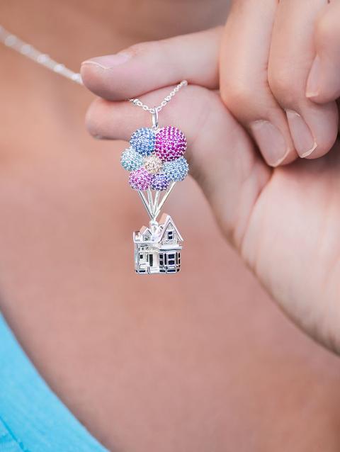 Up House Pendant Necklace by Rebecca Hook