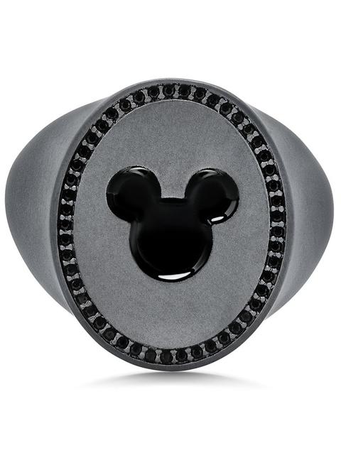 Mickey Mouse Icon Signet Ring for Men by CRISLU