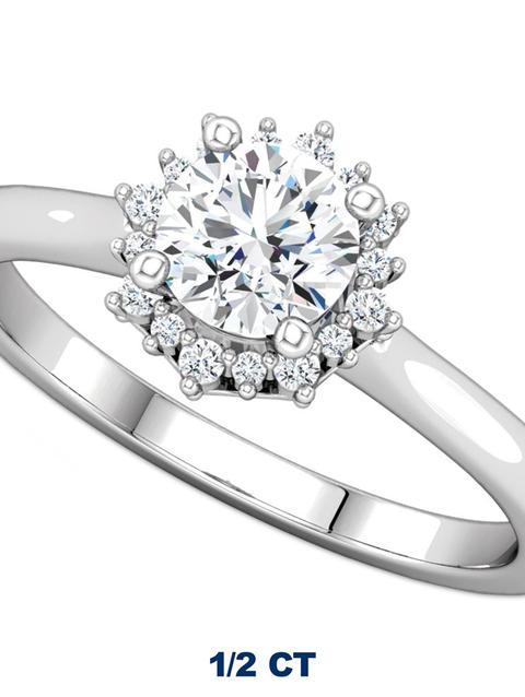 Disney Crown Fairy Tale Diamond Engagement Ring