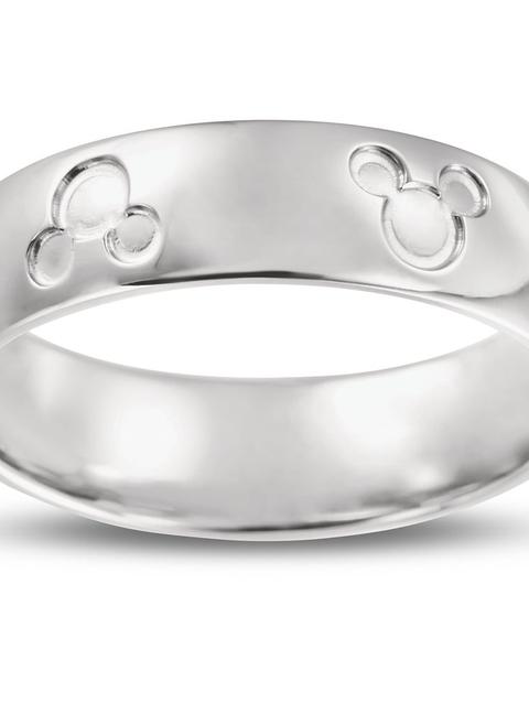 Mickey Mouse Icon Fairy Tale Wedding Band – White Gold