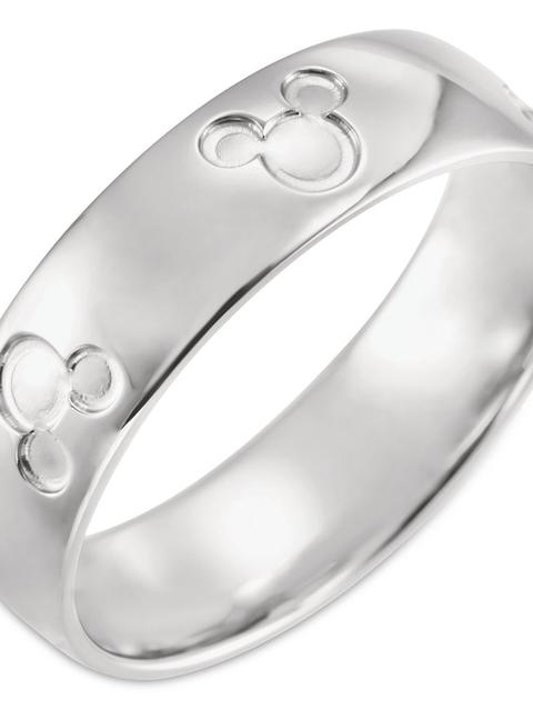 Mickey Mouse Icon Fairy Tale Wedding Band – White Gold