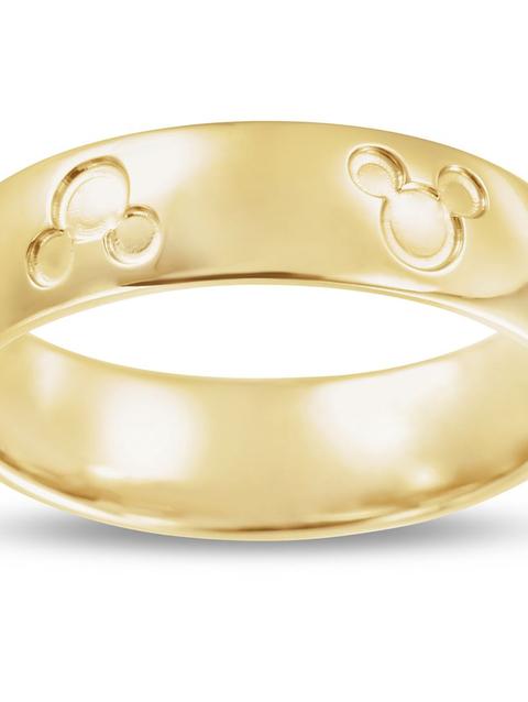 Mickey Mouse Icon Fairy Tale Wedding Band – Yellow Gold