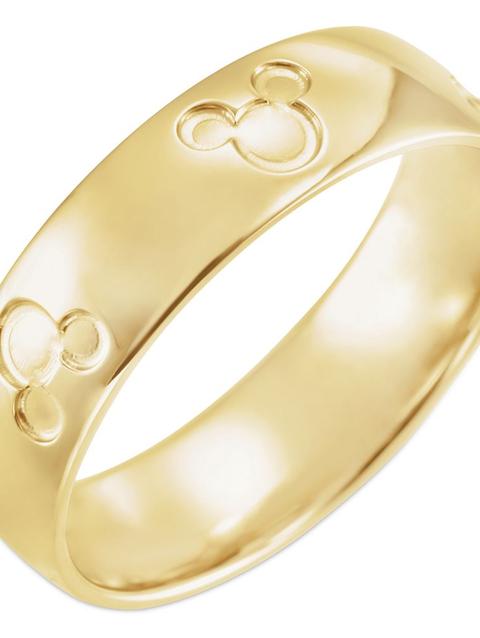 Mickey Mouse Icon Fairy Tale Wedding Band – Yellow Gold