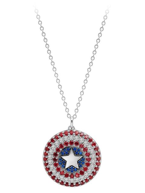 Captain America Shield Pendant Necklace by CRISLU