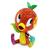 Orange Bird Figure by Britto