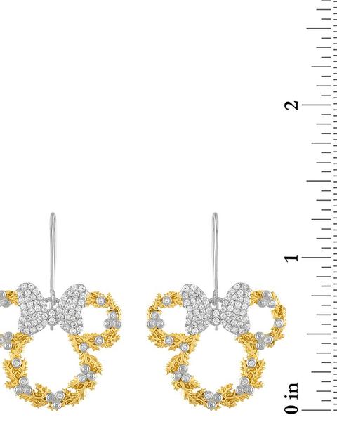 Minnie Mouse Snowflake Earrings by Rebecca Hook