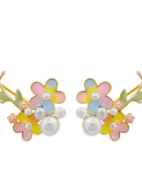 Mickey Mouse Icon Flower Earrings by CRISLU