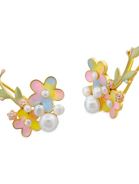 Mickey Mouse Icon Flower Earrings by CRISLU