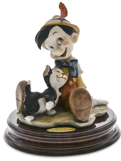 Pinocchio and Figaro Figure by Giuseppe Armani