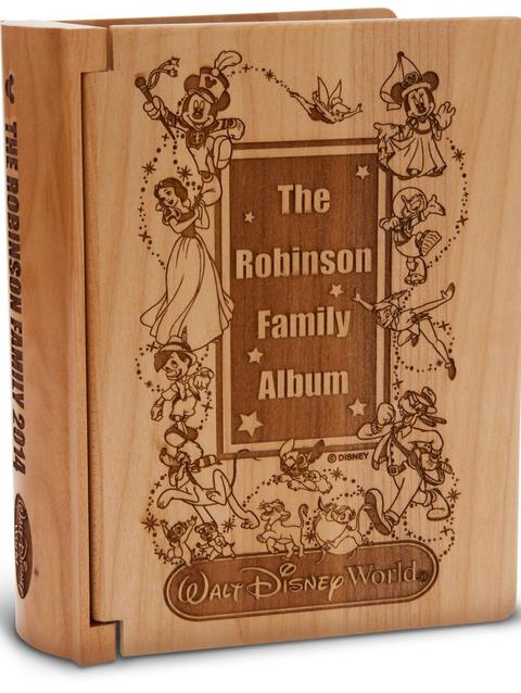 Walt Disney World Wood Photo Album by Arribas – Personalizable