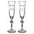 Mickey and Minnie Mouse Glass Flutes by Arribas – Personalized