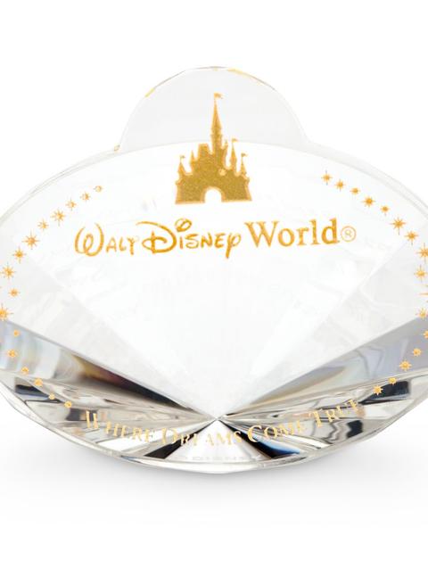 Walt Disney World Nametag Crystal Paperweight by Arribas – Personalized