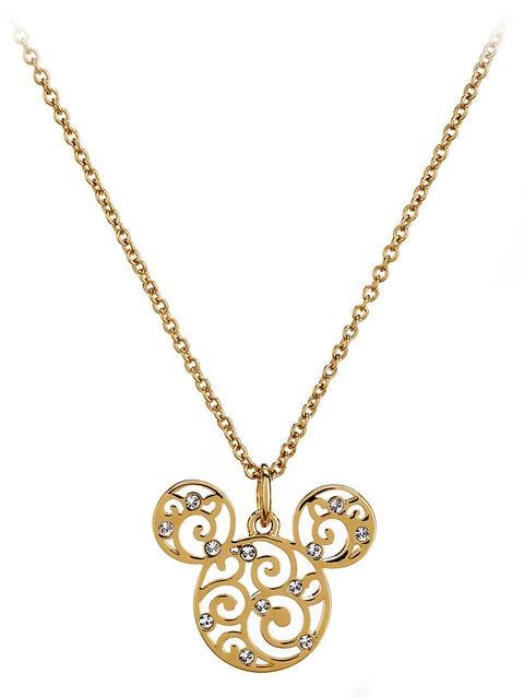 Mickey Mouse Filigree Icon Necklace by Arribas