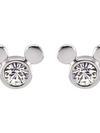 Mickey Mouse Icon Crystal Earrings by Arribas – Clear