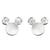 Mickey Mouse Icon Crystal Ear Earrings by Arribas