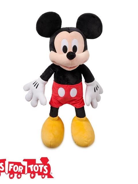 Mickey Mouse Plush – Medium 17 3/4'' – Toys for Tots Donation Item