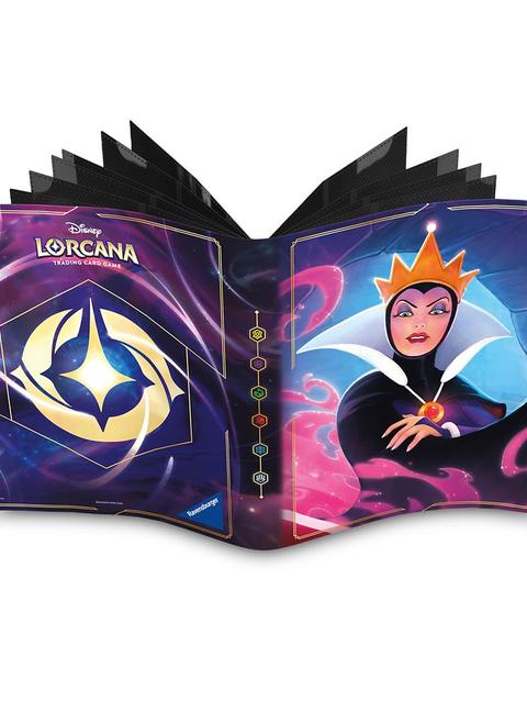 Evil Queen Lorebook Card Portfolio by Ravensburger – Disney Lorcana Trading Card Game – Snow White and the Seven Dwarfs