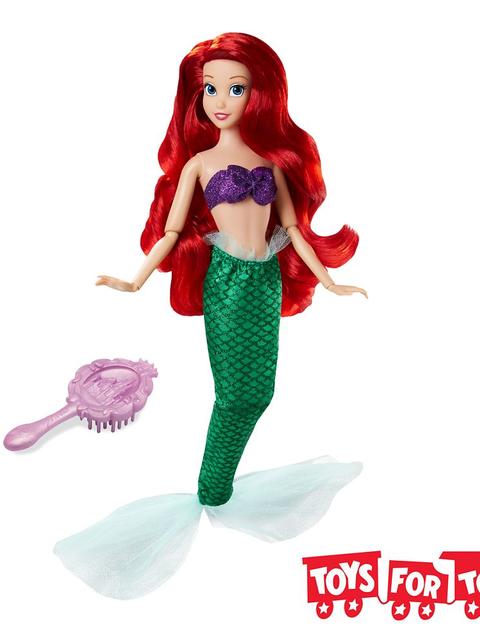 Ariel Classic Doll – The Little Mermaid – 11 1/2'' – Toys for Tots Donation Item