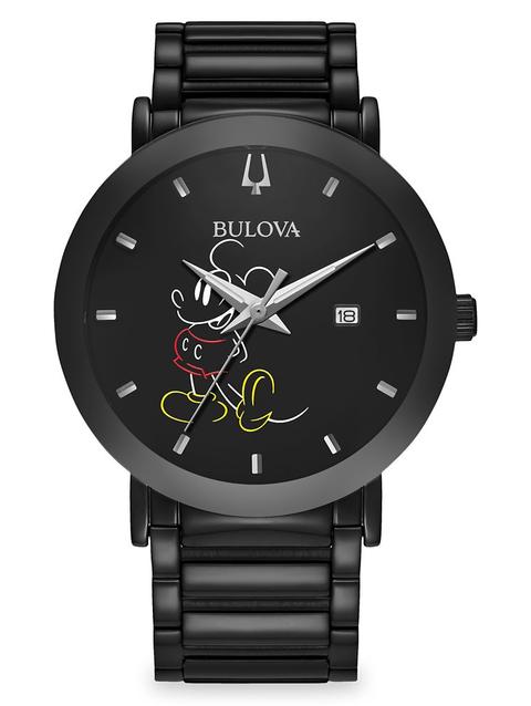 Mickey Mouse ''Silhouette'' Stainless Steel Quartz Watch by Bulova