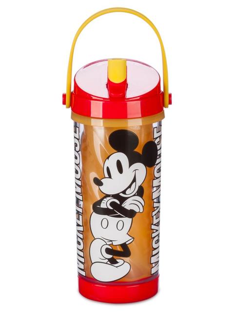 Mickey Mouse Color Changing Water Bottle with Built-In Straw