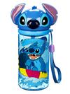 Stitch Figural Water Bottle with Built-In Straw – Lilo & Stitch