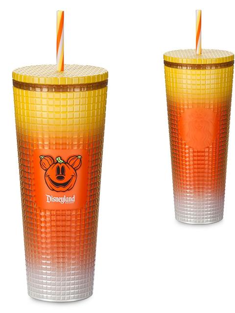 Mickey Mouse Halloween Candy Corn Starbucks® Tumbler with Straw – Disneyland