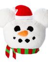 Mickey Mouse Snowman Plush Holiday Throw Pillow