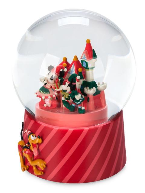 Mickey and Minnie Mouse Fantasyland Castle Holiday Snowglobe 2024