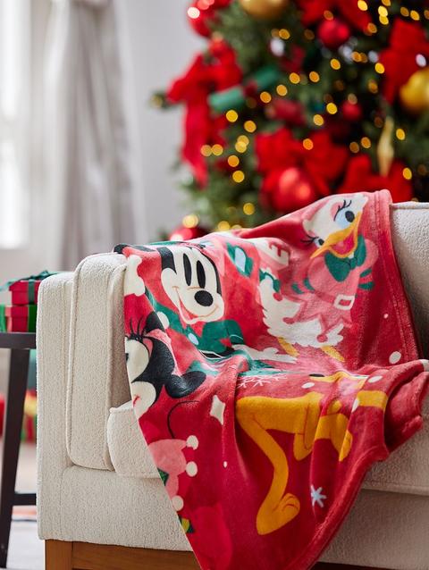 Mickey Mouse and Friends Holiday Throw