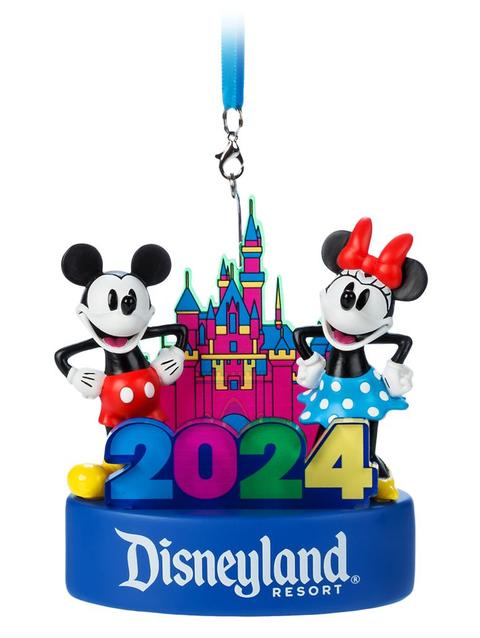 Mickey Mouse and Minnie Mouse Light-Up Figural Ornament – Disneyland 2024