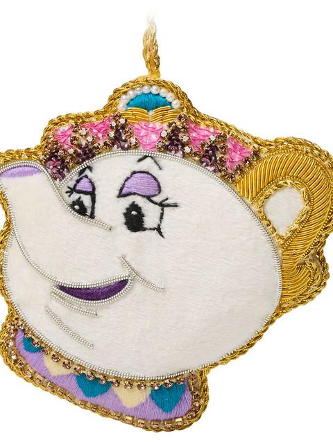 Mrs. Potts Beaded Ornament – Beauty and the Beast