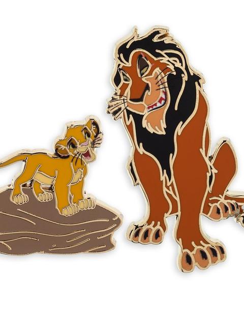 Simba and Scar Pin Set – The Lion King