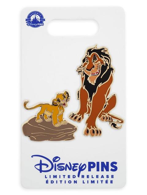 Simba and Scar Pin Set – The Lion King