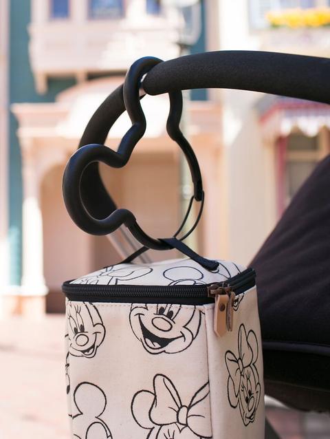 Mickey Mouse Icon Stroller Hook by Petunia Pickle Bottom – Black