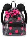 Minnie Mouse Sequined Polka Dot Loungefly Mini Backpack