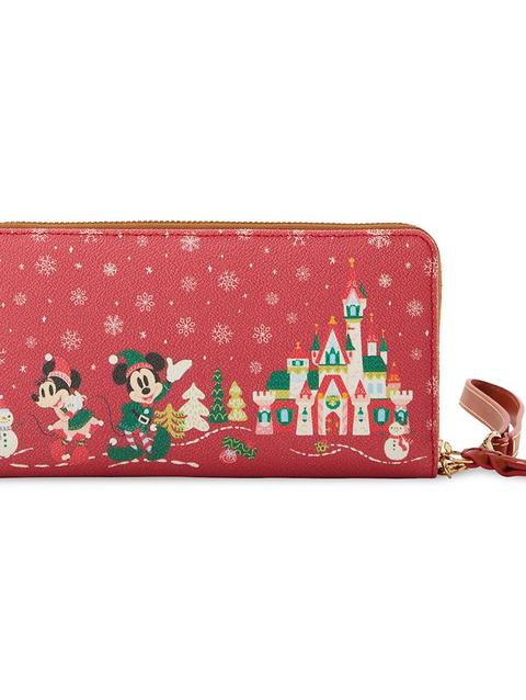 Mickey Mouse Family Christmas Dooney & Bourke Wristlet Wallet