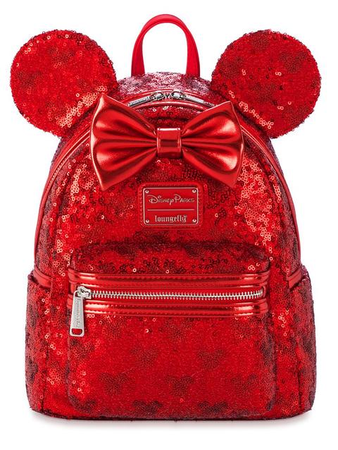 Minnie Mouse Red Sequin Loungefly Mini Backpack