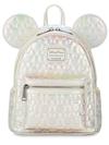 Mickey Mouse Icon Quilted Iridescent Loungefly Mini Backpack