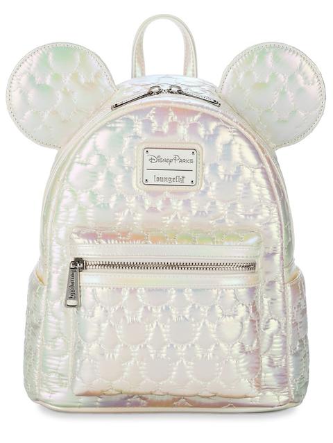 Mickey Mouse Icon Quilted Iridescent Loungefly Mini Backpack