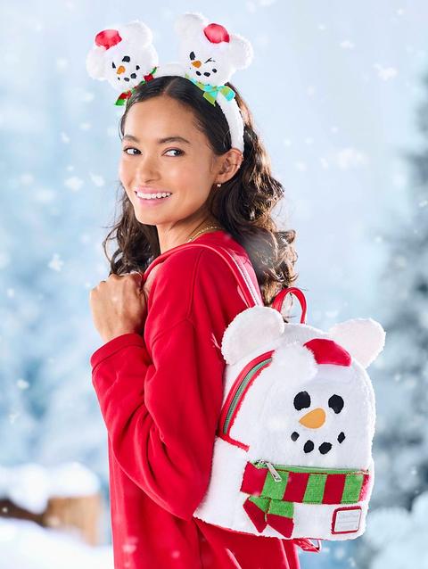 Mickey Mouse Snowman Holiday Loungefly Mini Backpack