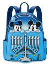 Mickey Mouse and Minnie Mouse Hanukkah Light-Up Loungefly Mini Backpack